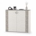 Комод с дверками с зеркалом Амели Моби шёлковый камень бетон чикаго бежевый Комод с дверками с зеркалом Амели Моби шёлковый камень бетон чикаго бежевый